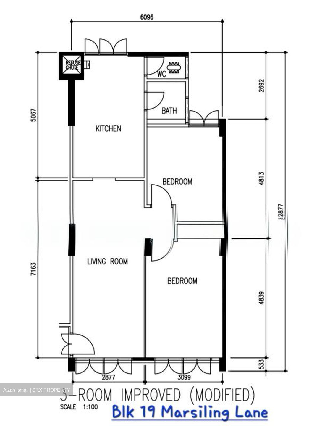 Blk 19 MARSILING LANE (Woodlands), HDB 3 Rooms #582428651